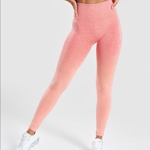 Gymshark Ombré Seamless Coral Leggings